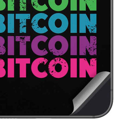 Rainbow Bitcoin Galaxy A14 5G Skin