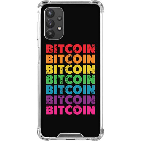 Rainbow Bitcoin Galaxy A32 5G Clear Case