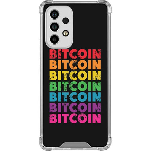 Rainbow Bitcoin Galaxy A33 5G Clear Case