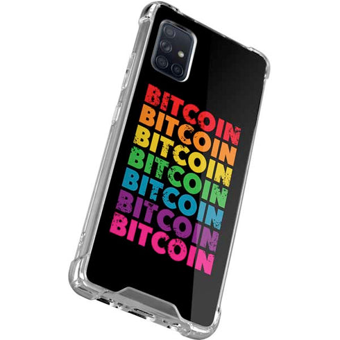 Rainbow Bitcoin Galaxy A51 5G Clear Case