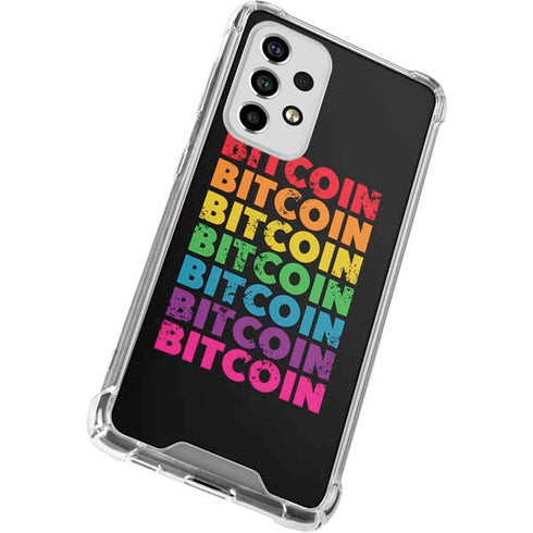 Rainbow Bitcoin Galaxy A53 5G Clear Case