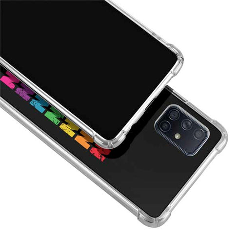 Rainbow Bitcoin Galaxy A71 5G Clear Case