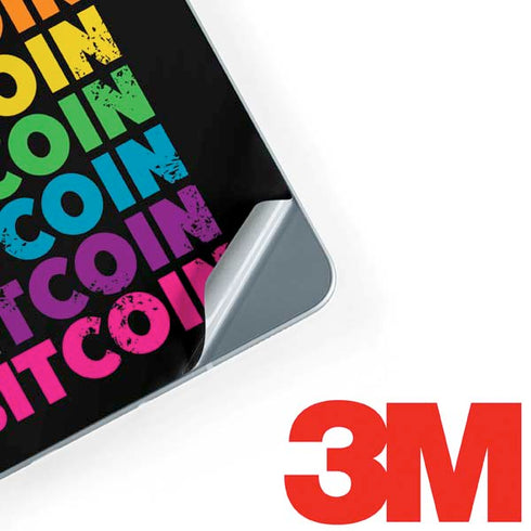 Rainbow Bitcoin Galaxy Book 12in Skin