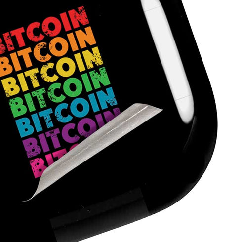 Rainbow Bitcoin Galaxy Buds Live Skin