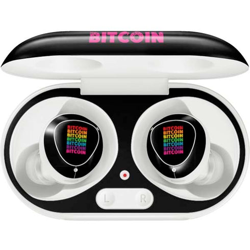 Rainbow Bitcoin Galaxy Buds Plus Skin