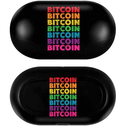 Rainbow Bitcoin Galaxy Buds Skin
