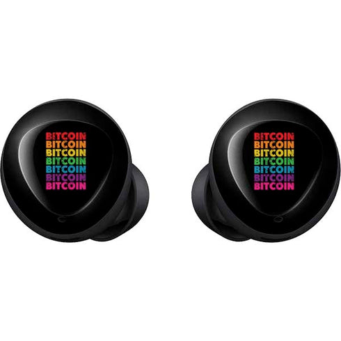 Rainbow Bitcoin Galaxy Buds Skin
