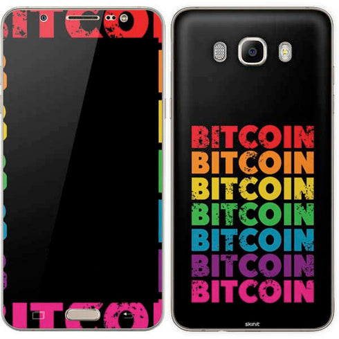 Rainbow Bitcoin Galaxy J7 Skin