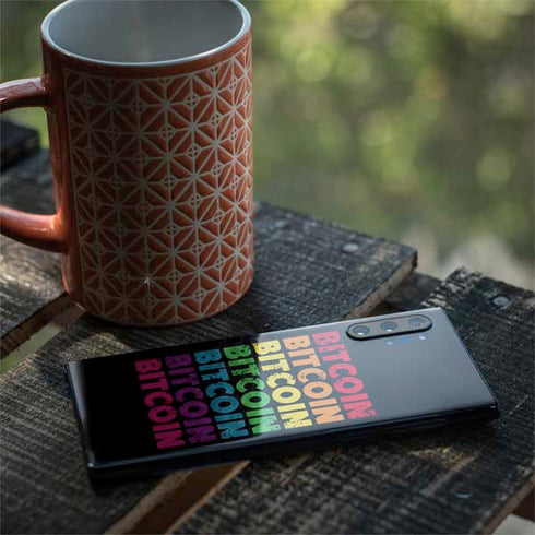 Rainbow Bitcoin Galaxy Note 10 Plus Skin