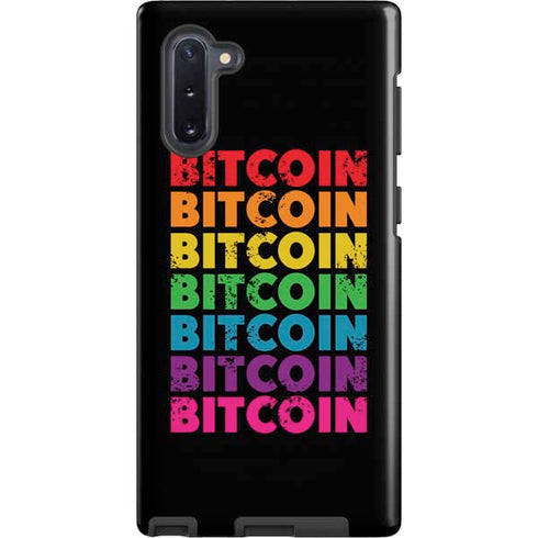 Rainbow Bitcoin Galaxy Note 10 Pro Case
