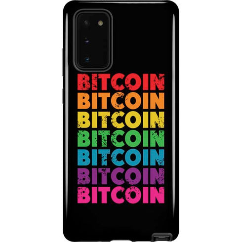 Rainbow Bitcoin Galaxy Note20 5G Pro Case