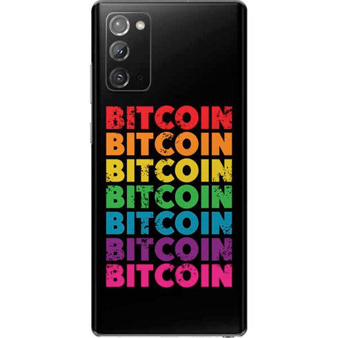 Rainbow Bitcoin Galaxy Note20 5G Skin