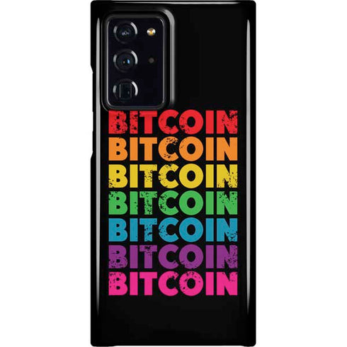 Rainbow Bitcoin Galaxy Note20 Ultra 5G Lite Case