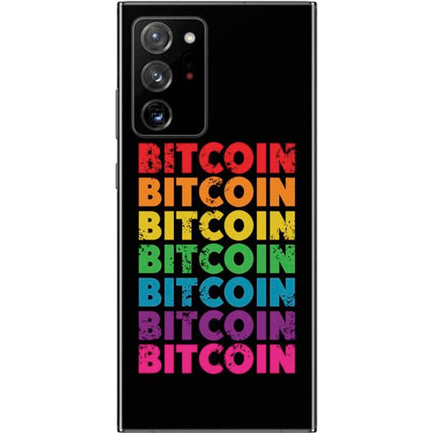 Rainbow Bitcoin Galaxy Note20 Ultra 5G Skin