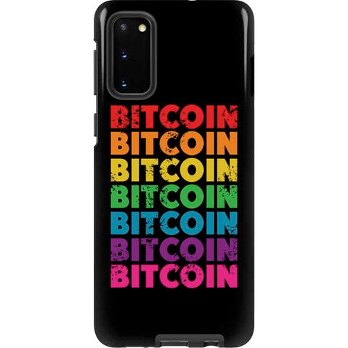 Rainbow Bitcoin Galaxy S20 Pro Case