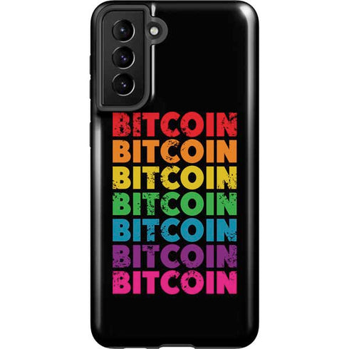 Rainbow Bitcoin Galaxy S21 FE Pro Case