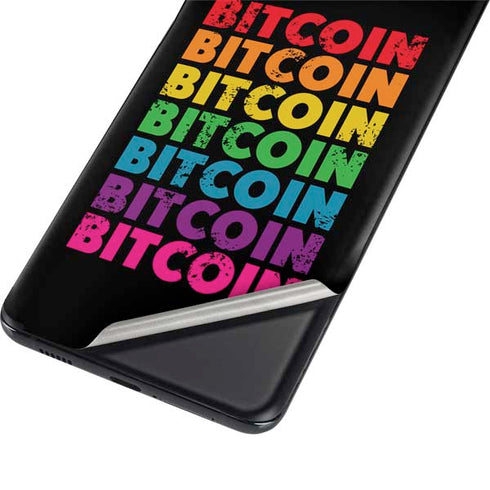 Rainbow Bitcoin Galaxy S21 Ultra 5G Skin