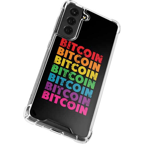 Rainbow Bitcoin Galaxy S22 Plus Clear Case