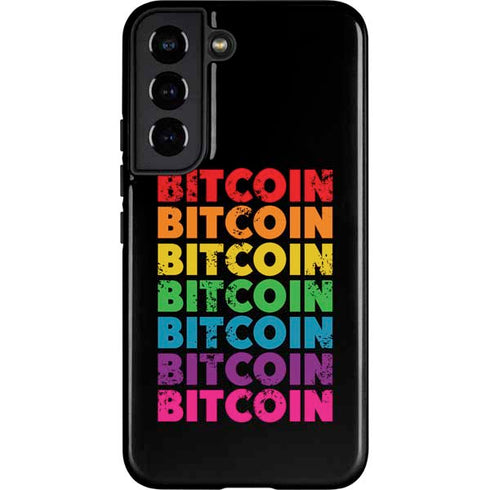 Rainbow Bitcoin Galaxy S22 Pro Case
