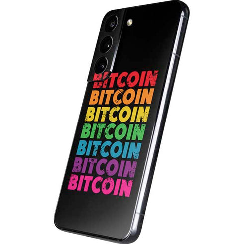 Rainbow Bitcoin Galaxy S22 Skin