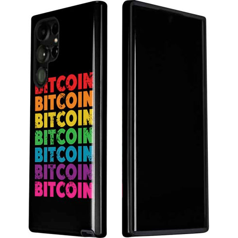 Rainbow Bitcoin Galaxy S22 Ultra Pro Case