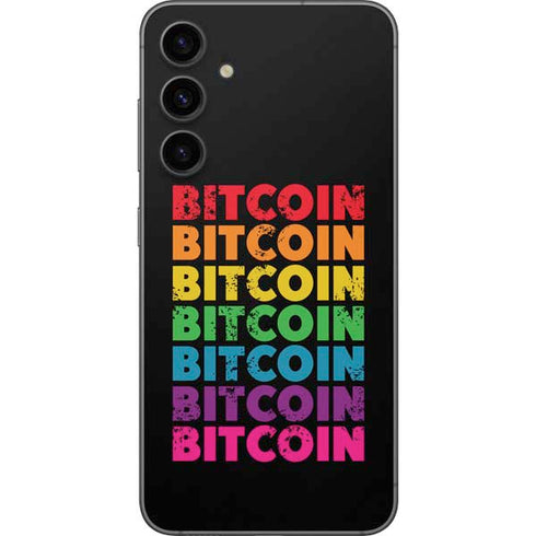 Rainbow Bitcoin Galaxy S23 FE Skin
