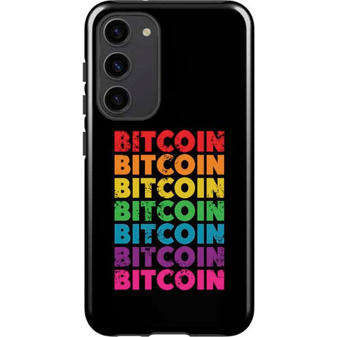 Rainbow Bitcoin Galaxy S23 Plus Pro Case