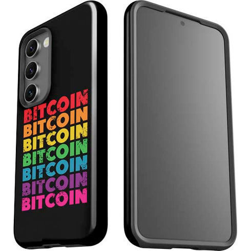 Rainbow Bitcoin Galaxy S23 Plus Pro Case