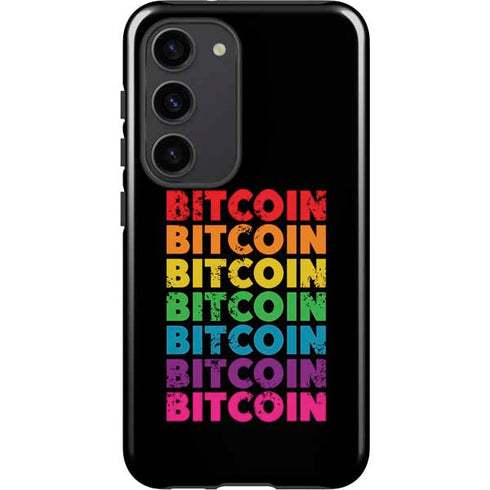 Rainbow Bitcoin Galaxy S23 Pro Case