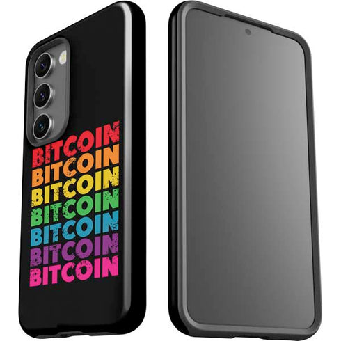 Rainbow Bitcoin Galaxy S23 Pro Case