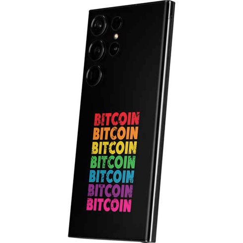 Rainbow Bitcoin Galaxy S23 Ultra Skin
