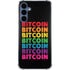 Rainbow Bitcoin Galaxy S24 Clear Case