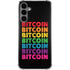 Rainbow Bitcoin Galaxy S24 Plus Clear Case