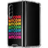 Rainbow Bitcoin Galaxy Z Fold4 5G Clear Case