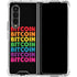 Rainbow Bitcoin Galaxy Z Fold4 5G Clear Case