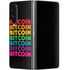 Rainbow Bitcoin Galaxy Z Fold4 5G Skin