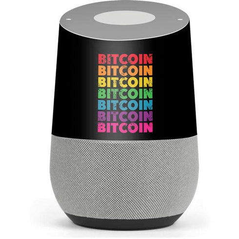 Rainbow Bitcoin Google Home Skin