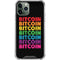 Rainbow Bitcoin iPhone 11 Pro Max Clear Case