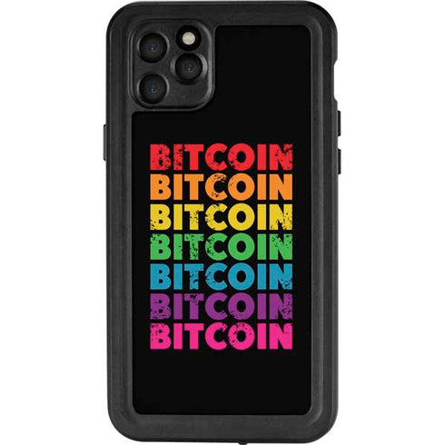 Rainbow Bitcoin iPhone 11 Pro Max Waterproof Case