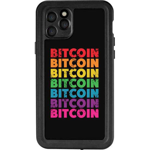 Rainbow Bitcoin iPhone 11 Pro Waterproof Case