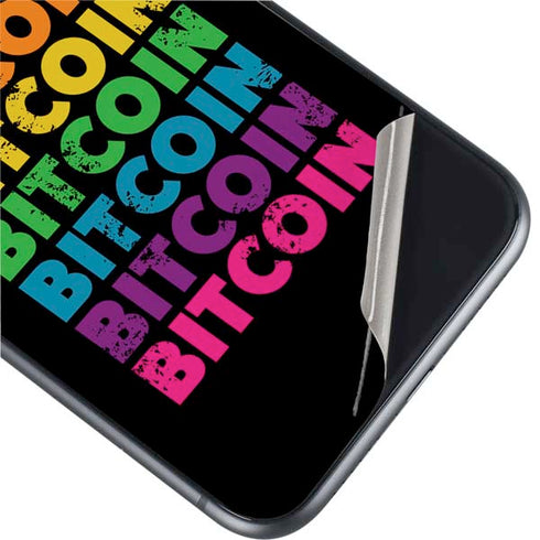 Rainbow Bitcoin iPhone 11 Skin