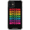 Rainbow Bitcoin iPhone 12 Clear Case