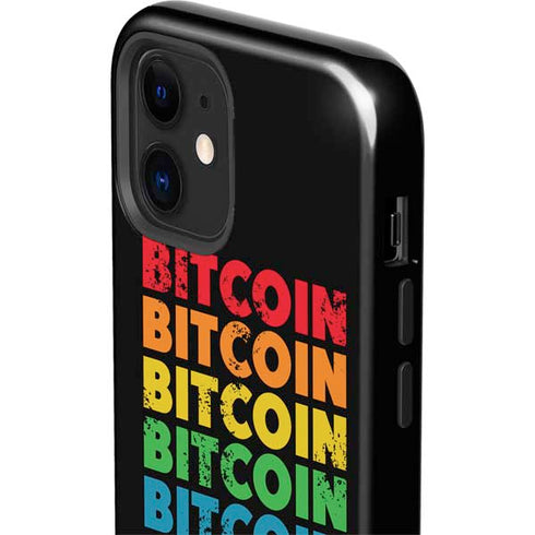 Rainbow Bitcoin iPhone 12 Impact Case