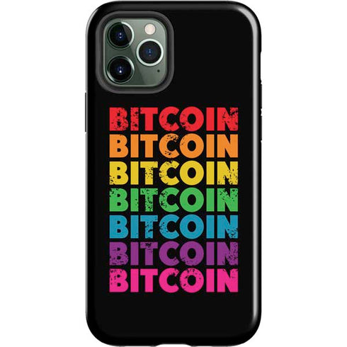 Rainbow Bitcoin iPhone 12 Pro Impact Case