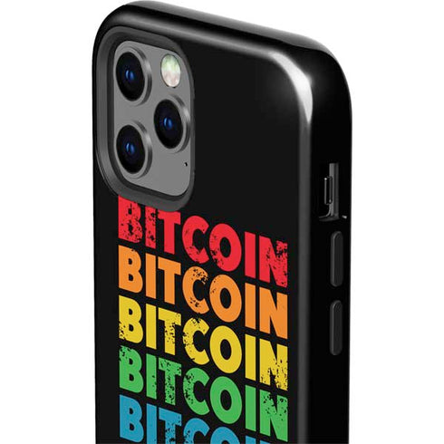 Rainbow Bitcoin iPhone 12 Pro Impact Case