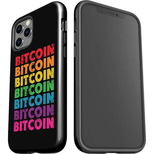 Rainbow Bitcoin iPhone 12 Pro Impact Case