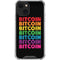 Rainbow Bitcoin iPhone 13 Mini Clear Case