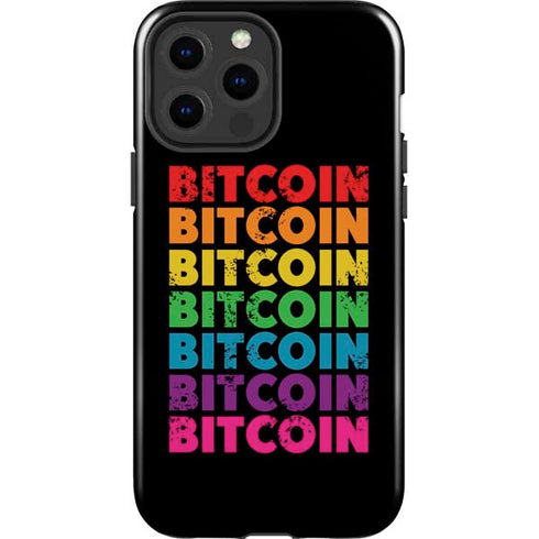 Rainbow Bitcoin iPhone 13 Pro Max Impact Case