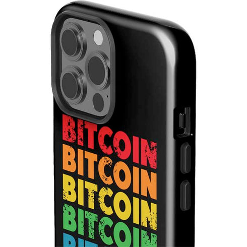 Rainbow Bitcoin iPhone 13 Pro Max Impact Case