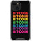 Rainbow Bitcoin iPhone 14 Plus Clear Case